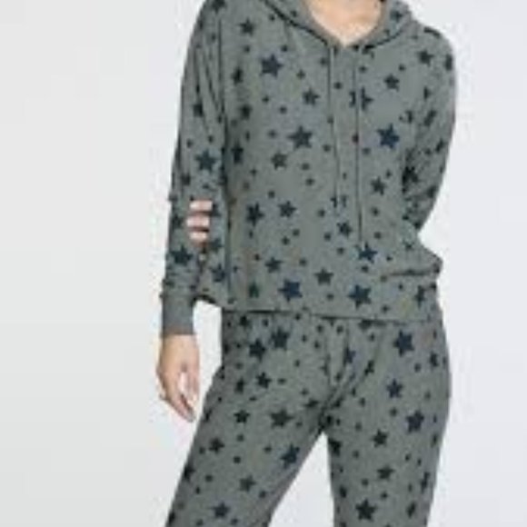 Chaser Navy Star Hoodie - Olive Green - NWT - SALE - Picture 2 of 5